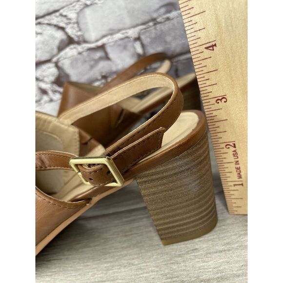 Clarks Brown Leather Casual Ankle Strap Open Toe Sandals Women Sz 8.5M US/39.5EU - Picture 14 of 16